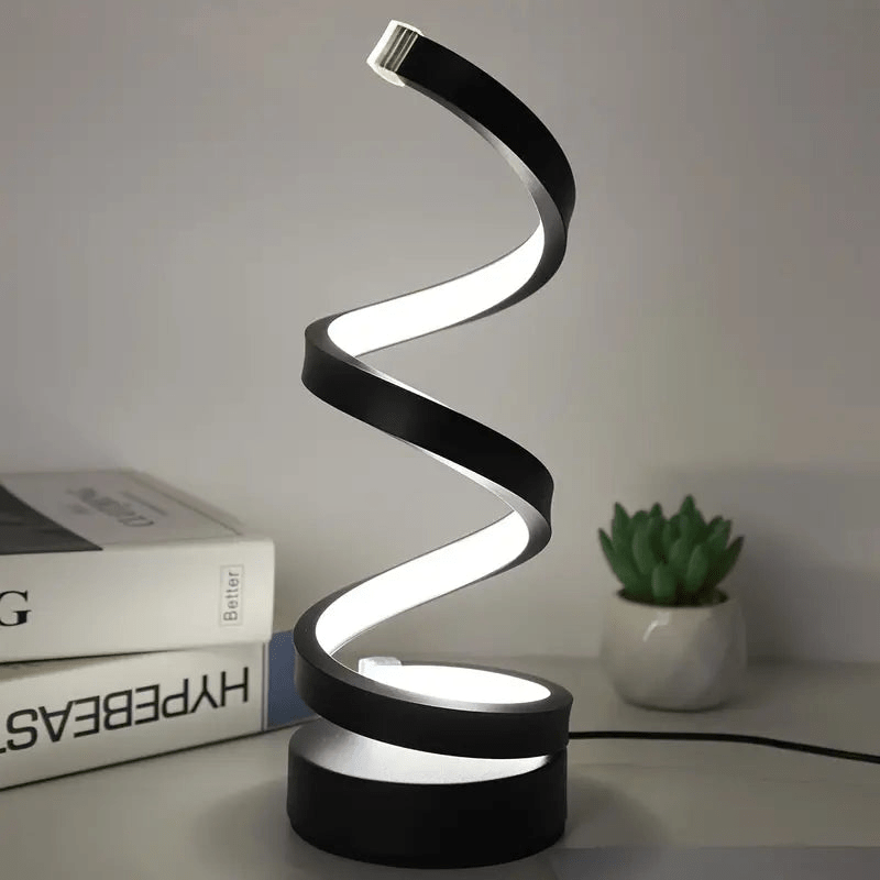Lampada da Tavolo LED a Spirale | Design Moderno | Dimmerabile