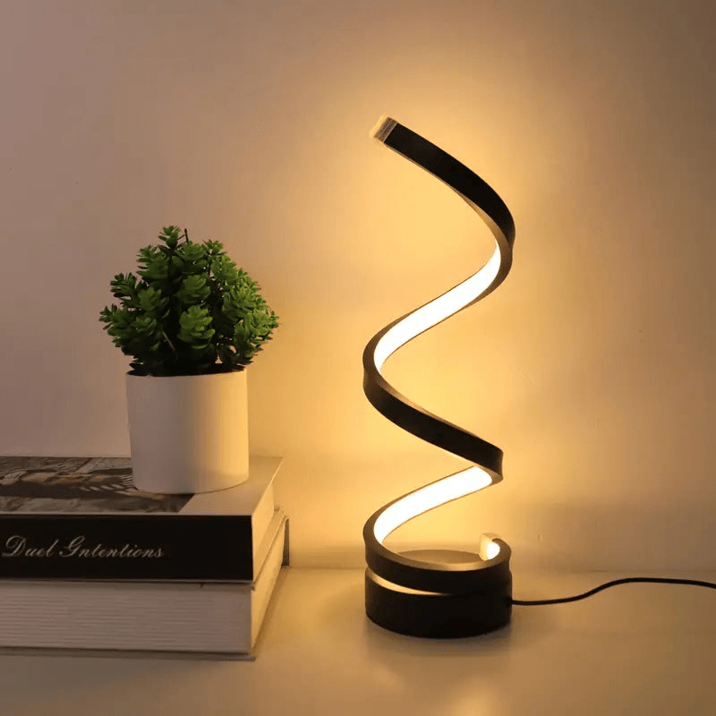 Lampada da Tavolo LED a Spirale | Design Moderno | Dimmerabile
