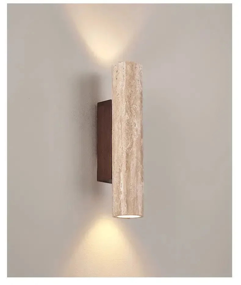 Lampada da Parete | Illuminazione Elegante | Design in Travertino