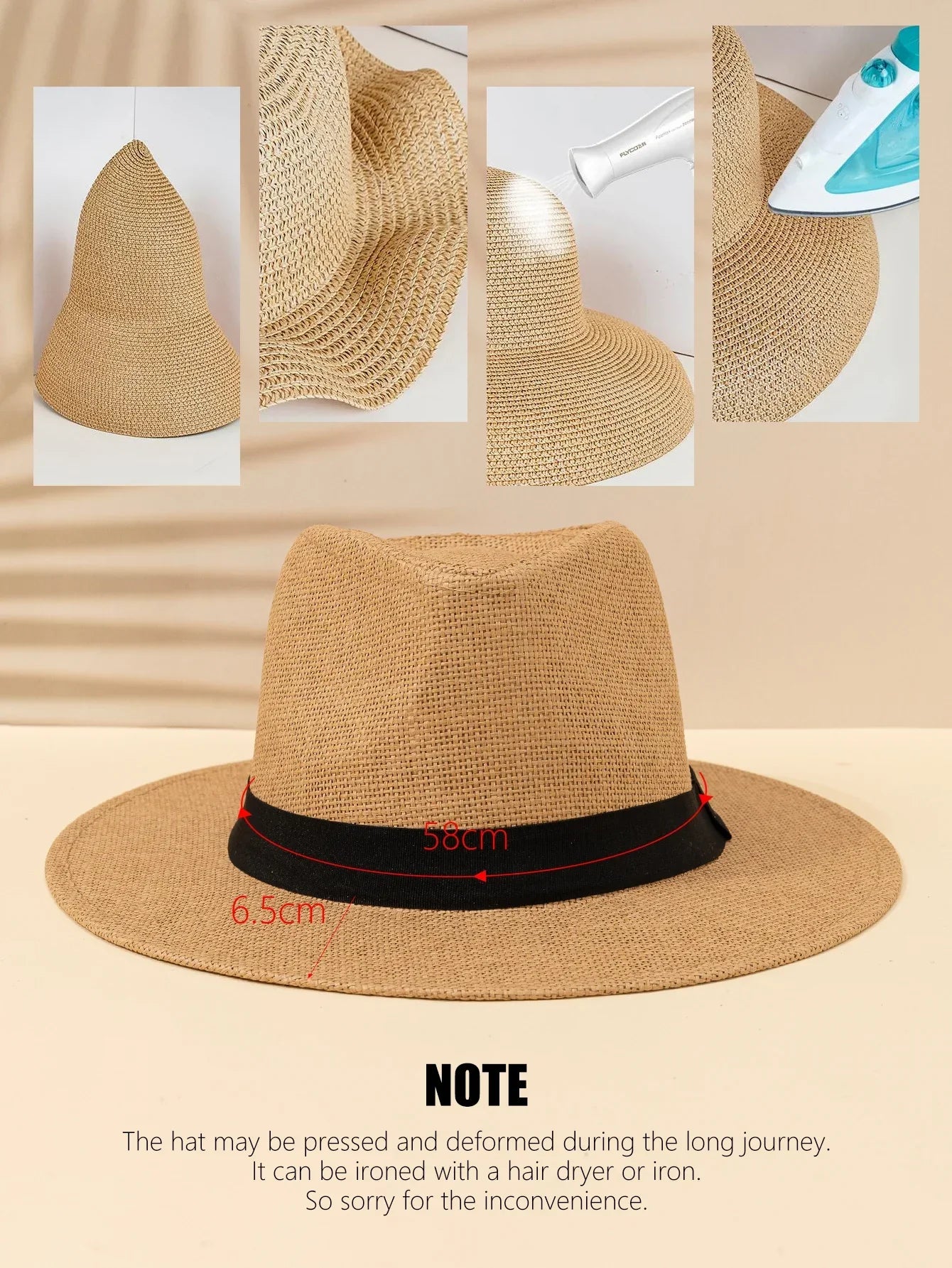 Cappello da Spiaggia | Elegante Cappello Estivo per Protezione