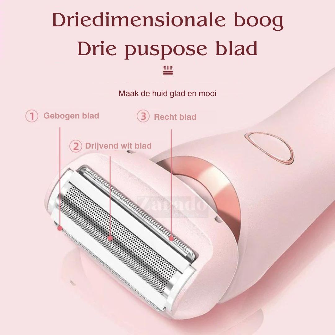 Rasoio Elettrico per Donne | Trimmer 2-in-1