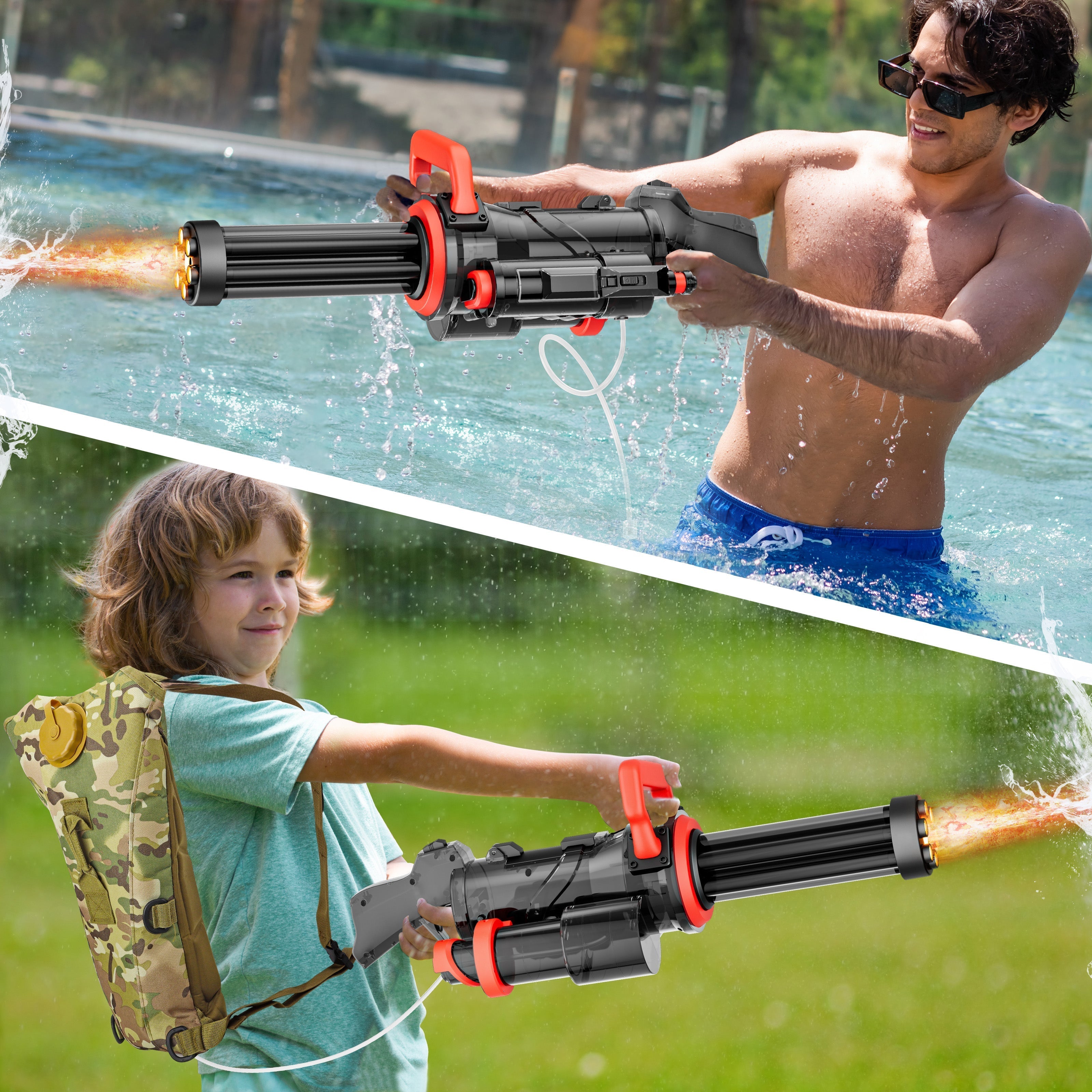 Pistola ad Acqua Elettrica - Fucile ad Acqua Automatico per Bambini e Adulti