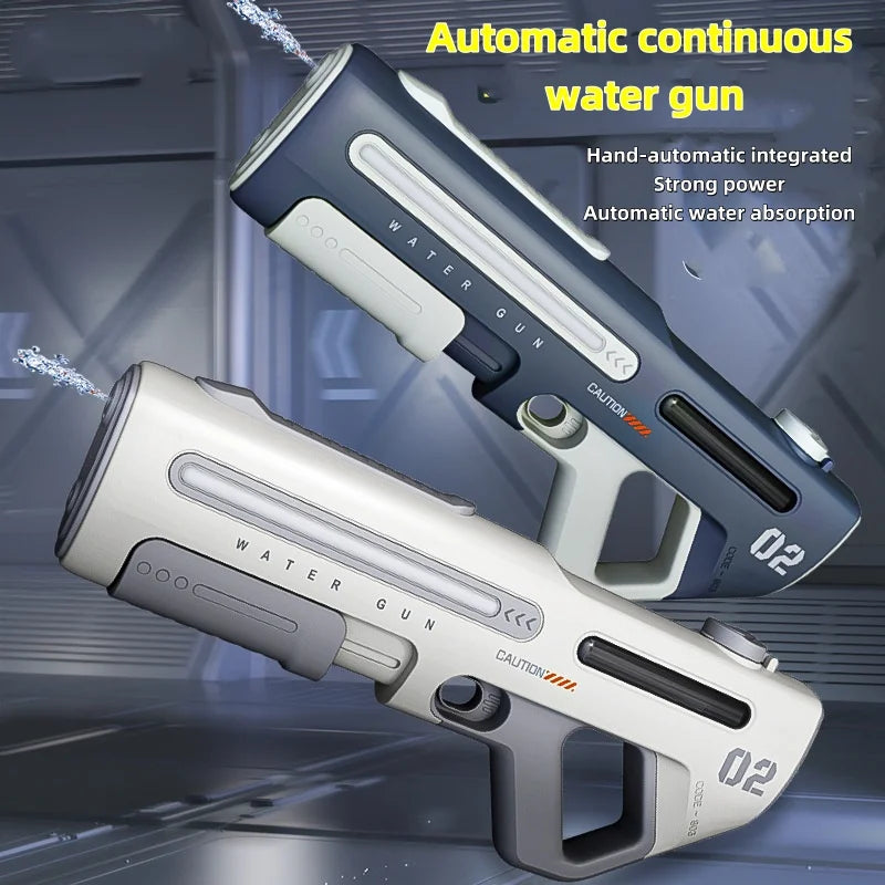 Pistola ad Acqua Potente con LED - Bianca o Grigia