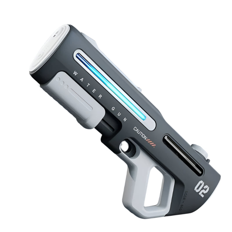 Pistola ad Acqua Potente con LED - Bianca o Grigia