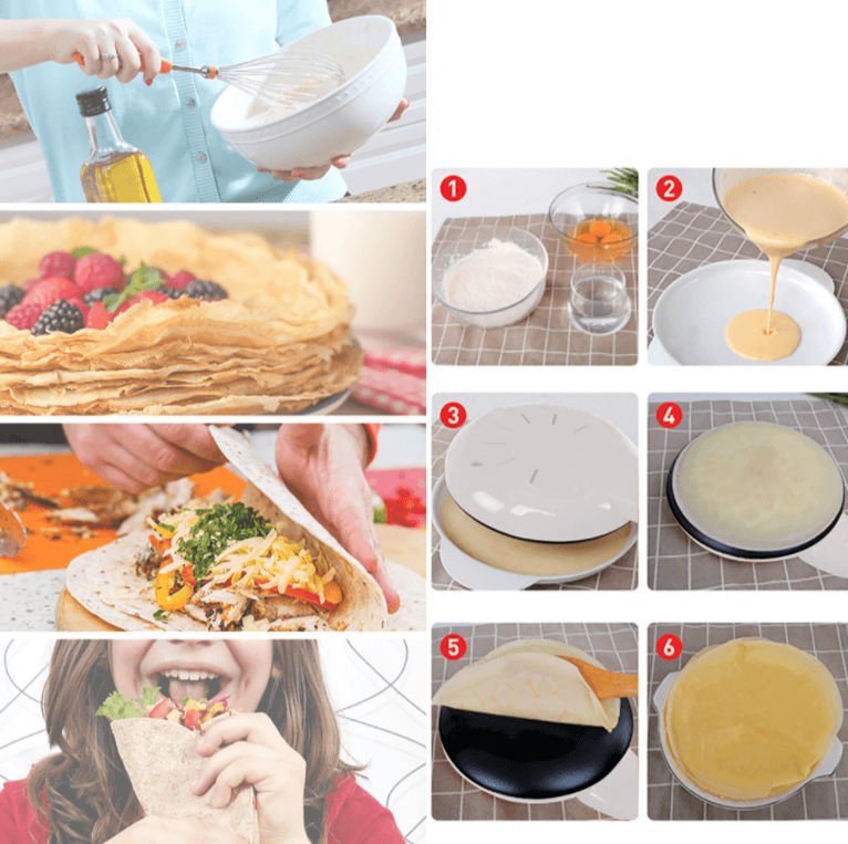 Macchina per Crêpe Elettrica - Crêpe Perfette Ogni Volta