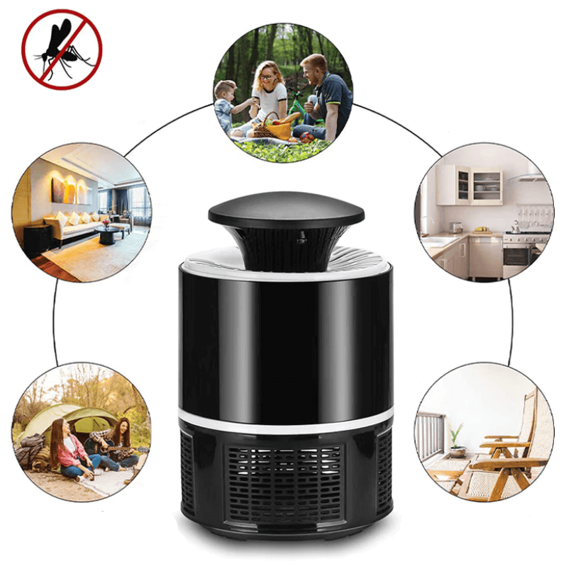 Lampada Elettrica Anti-Zanzare | Potente | Silenziosa | Ricaricabile USB