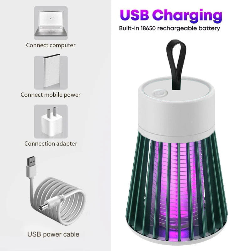 Disinfestatore Elettrico UV per Zanzare - Lampada per Insetti per Interni ed Esterni