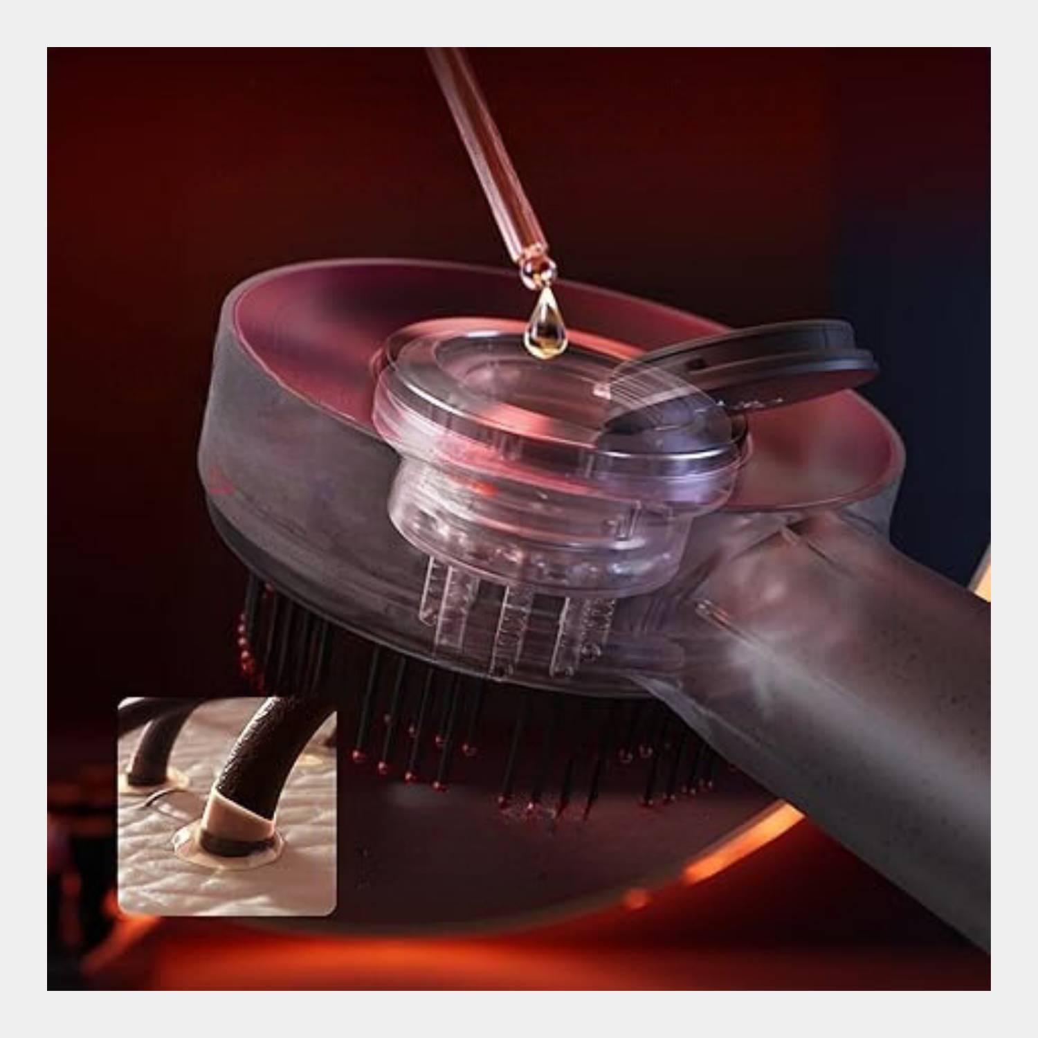 Massaggiatore Elettrico per Cuoio Capelluto con Terapia della Luce LED - GlowScalp