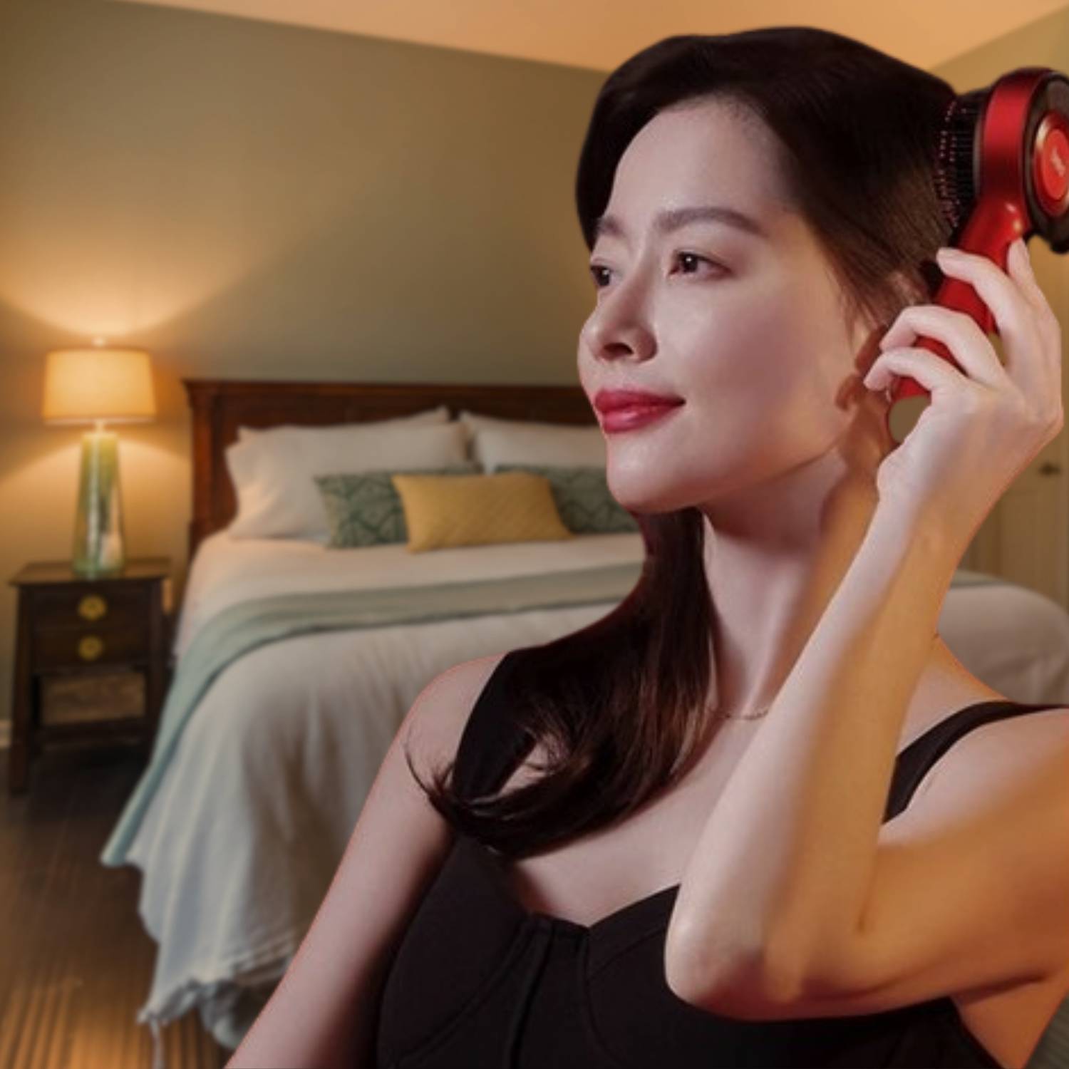 Massaggiatore Elettrico per Cuoio Capelluto con Terapia della Luce LED - GlowScalp