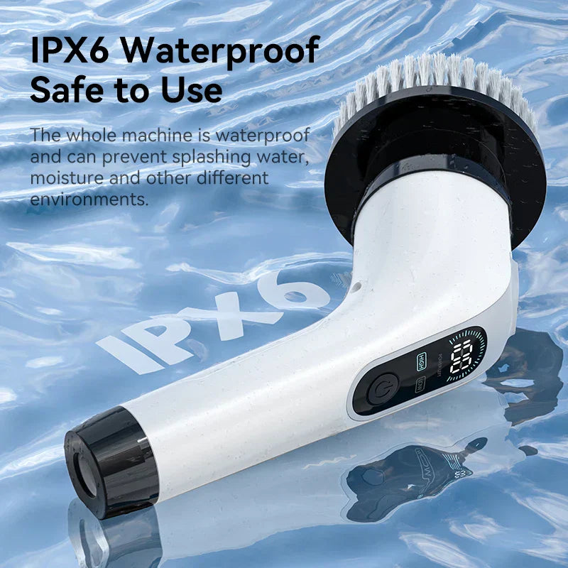 Spazzola Elettrica Senza Fili per Pulizia con 7 Accessori - SpinClean