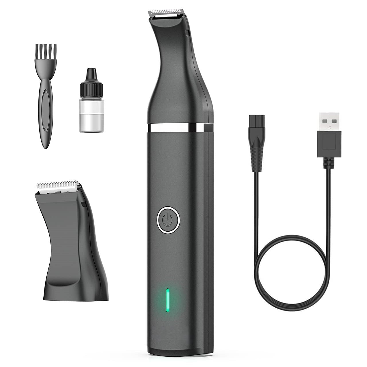 Tagliacapelli per Animali con Doppie Lame - Strumento di Toelettatura Silenzioso e Senza Fili