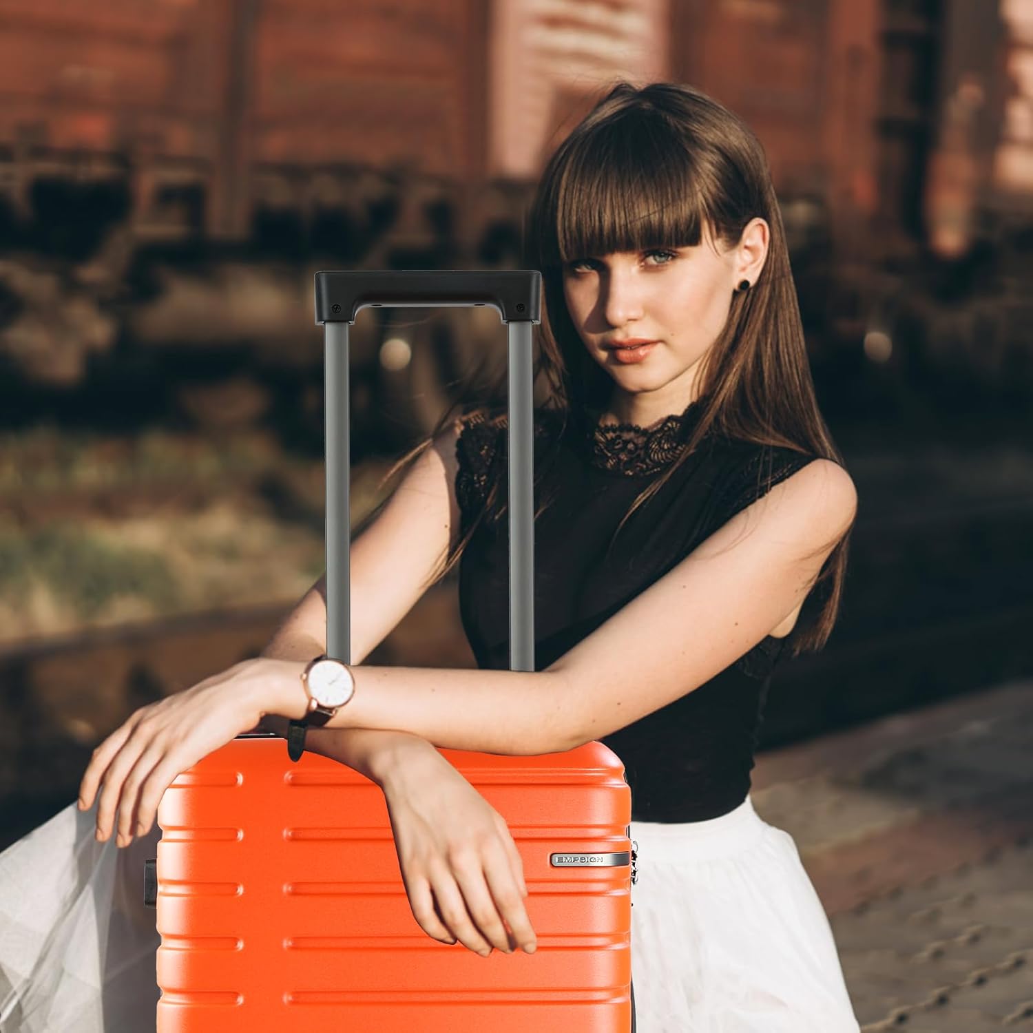 Valigia Rigida Espandibile con Ruote Girevoli e Lucchetto TSA