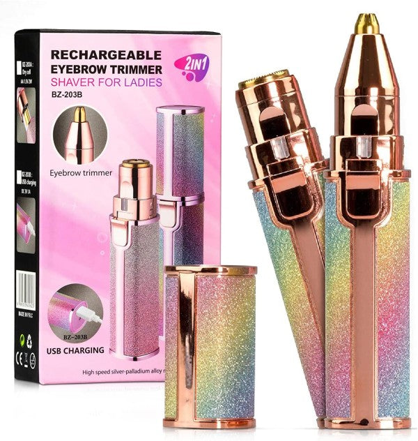 Epilatore Viso e Sopracciglia Ricaricabile 2-in-1 – Silvara