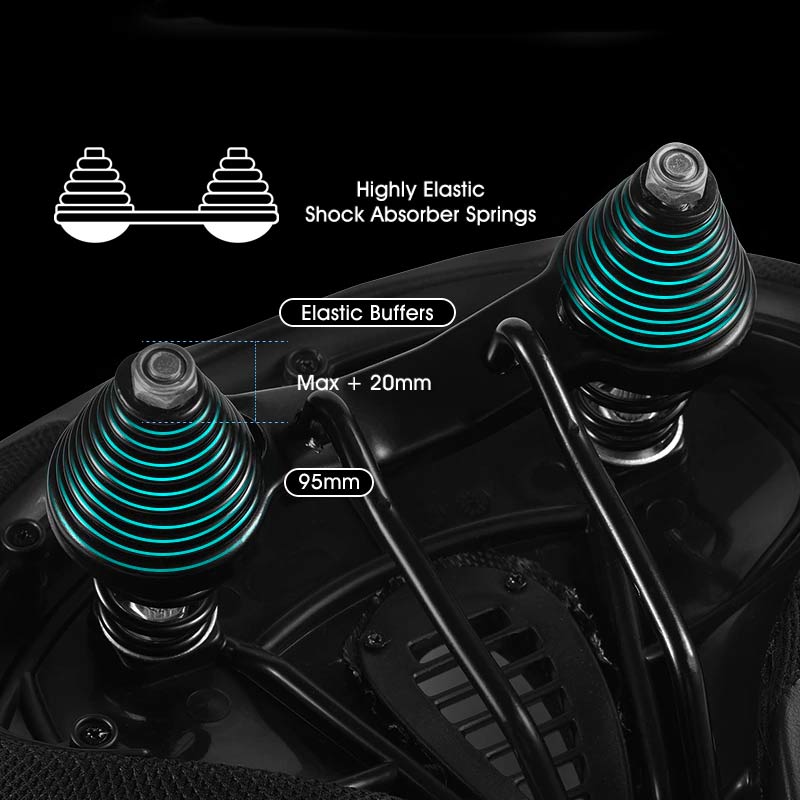 RideEase | Sella per Bicicletta Ergonomica | Extra Larga e Traspirante