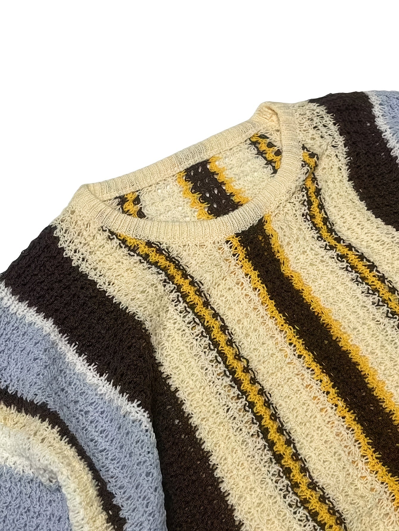 Maglione a Righe Casual – Confortevole e Arieggiato