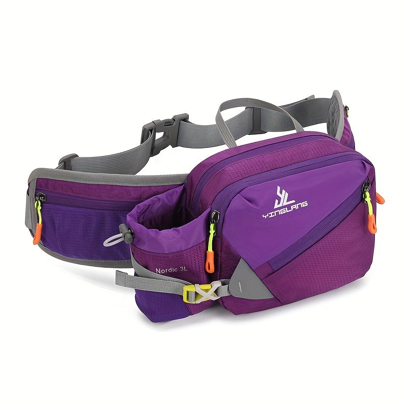 Borsa da Corsa Versatile con Portabottiglie – Nylon Resistente con Cerniere per Camminate e Maratone