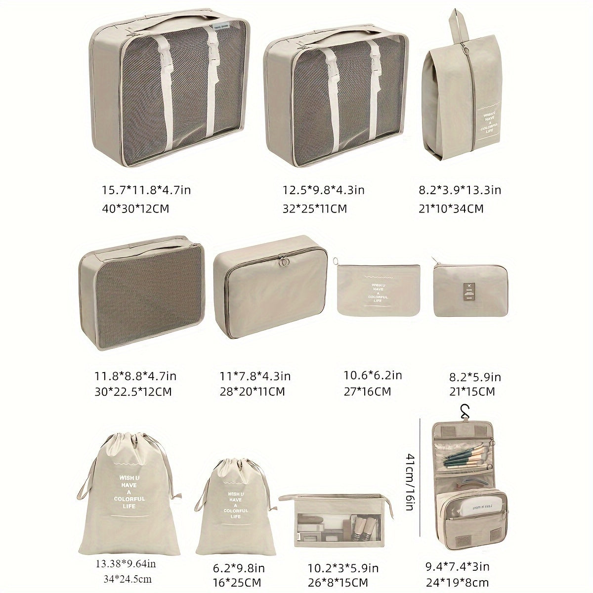 Set di Cubi da Imballaggio PackMate da 11 Pezzi – Organizza il Tuo Bagaglio