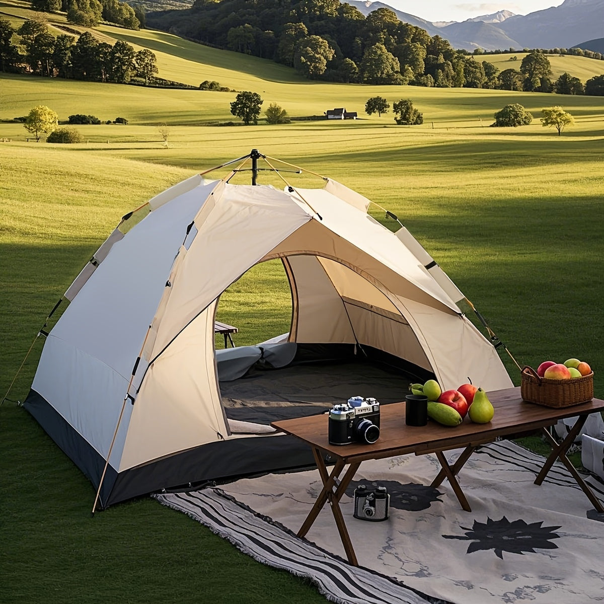 Tenda Pieghevole QuickCamp – Comfort e Protezione per Ogni Viaggio all'Aperto