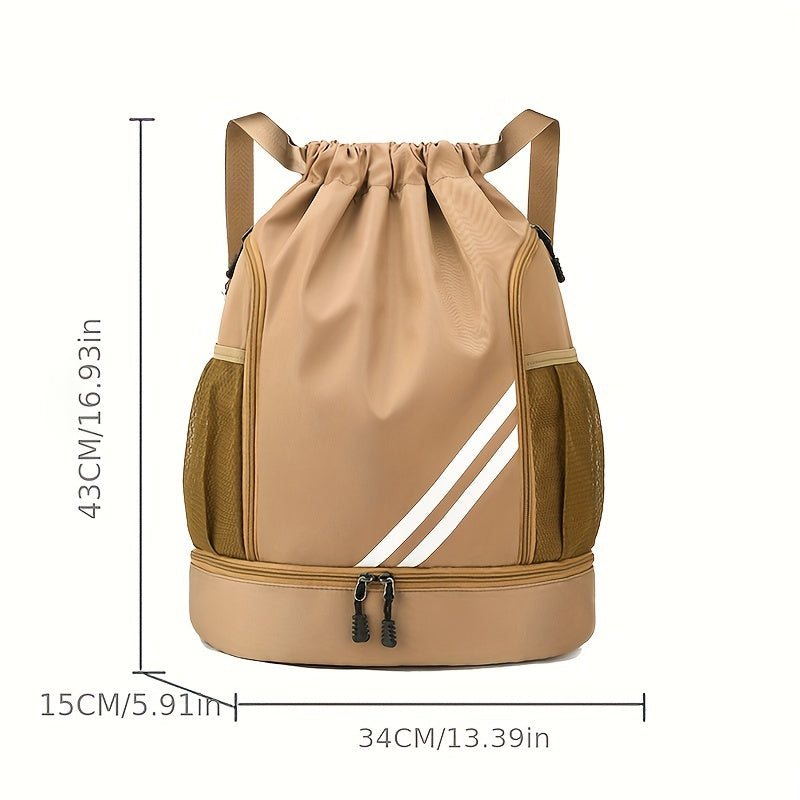Borsa da Palestra in Nylon Elegante con Coulisse – Pratica e Impermeabile per Sport e Viaggi