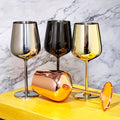 Cálice de vinho em aço inoxidável com acabamento espelhado para uso diário