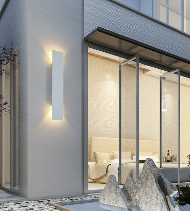 Lampada da parete esterna in alluminio LED impermeabile