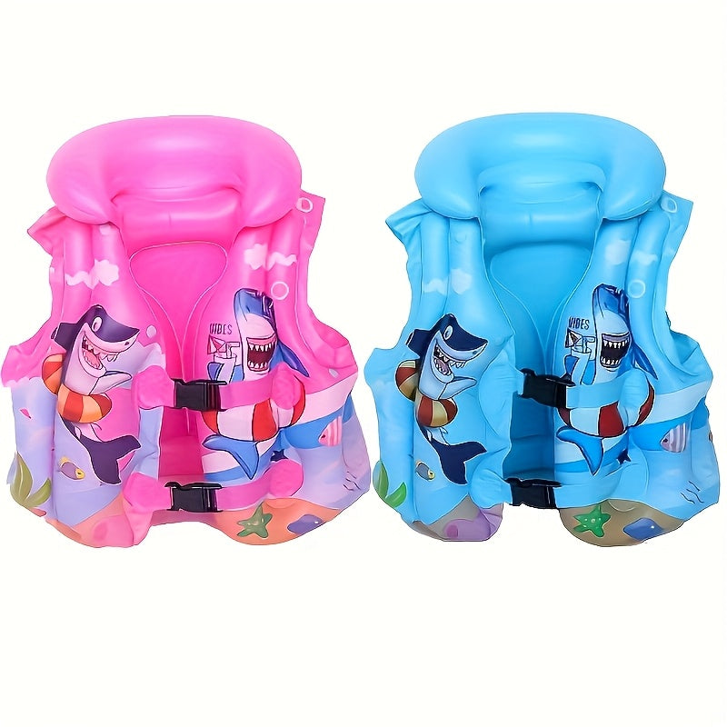 Gilet da Nuoto per Bambini con Stampa Squalo – Comodo e Sicuro per Divertimento in Acqua