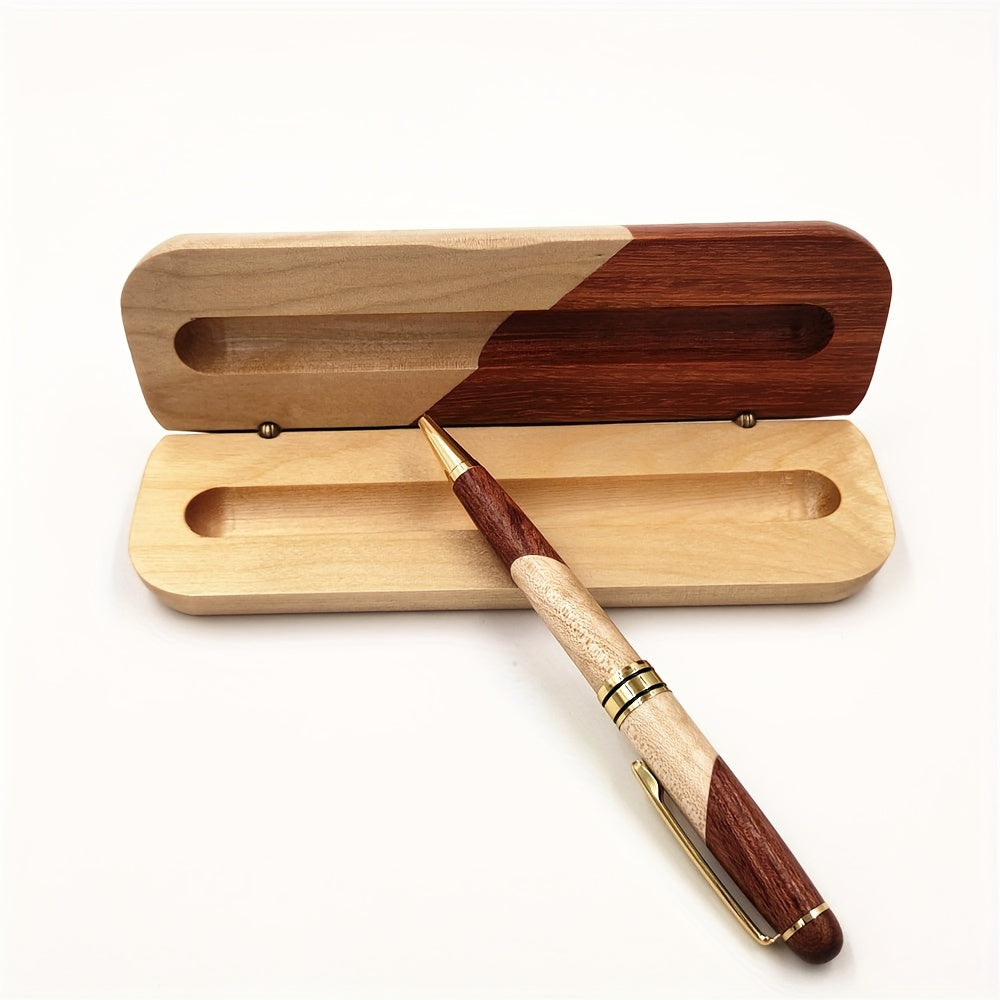 Scatola di Penna in Legno Premium con Penna a Sfera di Lusso – Elegante e Professionale