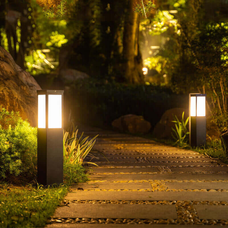 Lanterna da Esterno Moderna - Lampada da Giardino LED Quadrata