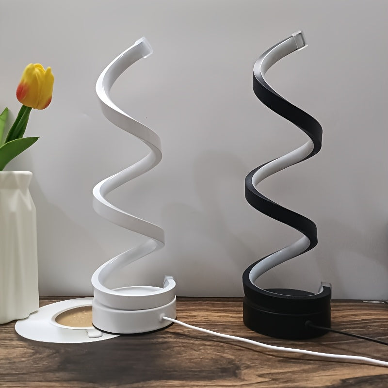 Lampada da Tavolo LED a Spirale – Illuminazione Moderna Dimmabile