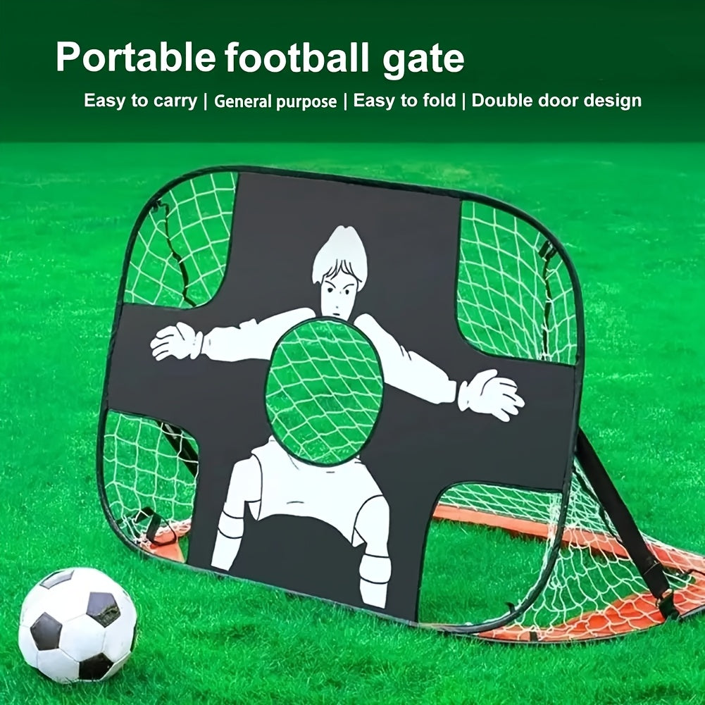 Porta da Calcio Pieghevole 2-in-1 – Ideale per Allenamenti e Divertimento all'Aperto