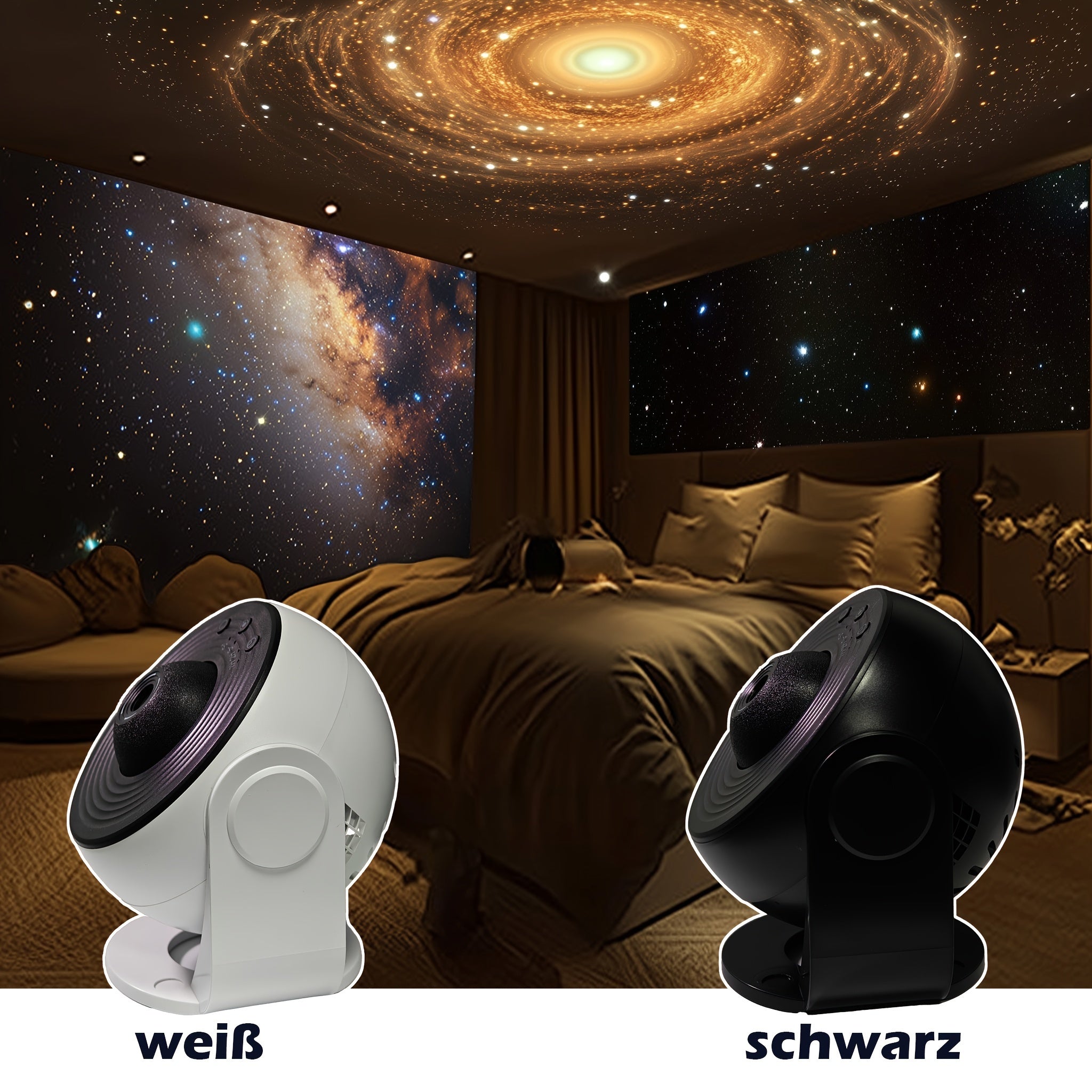 Proiettore di Stelle Galaxy – Imponente Proiezione LED Spaziale con Funzione Timer