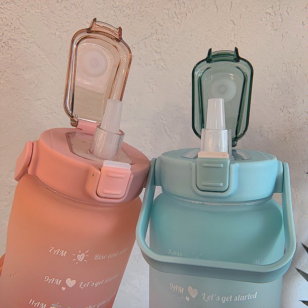 Bottiglia d'Acqua Motivazionale da 2L con Indicatori di Tempo – HydroMotivator