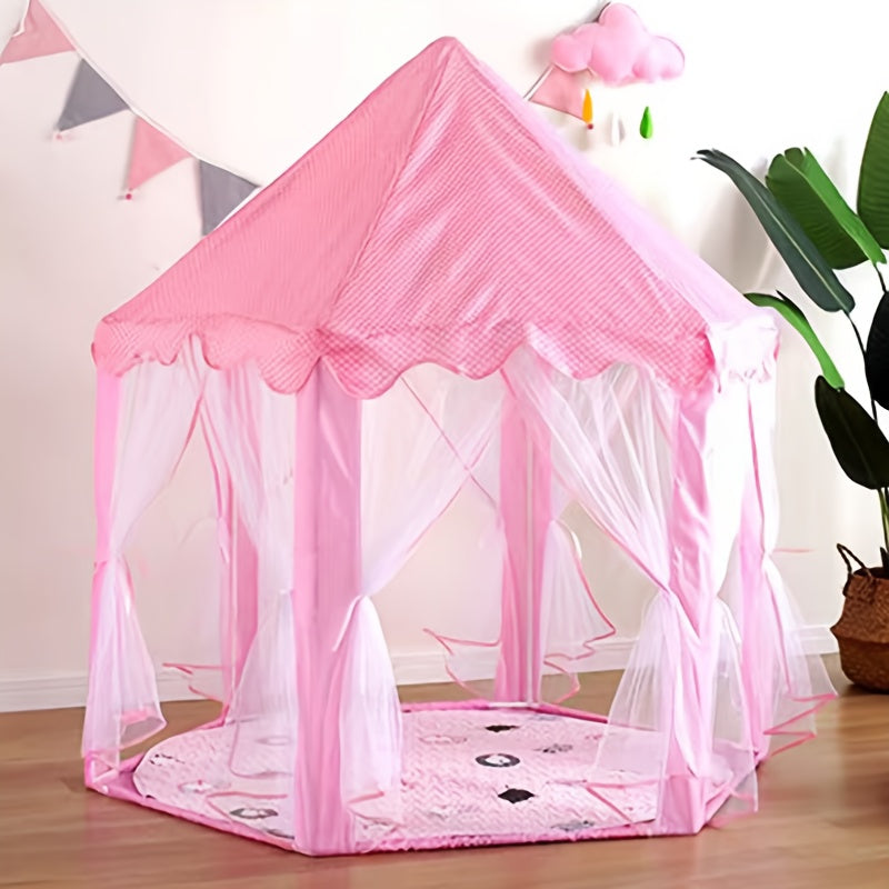 Tenda Castello della Principessa Rosa – Per Gioco Indoor e Outdoor