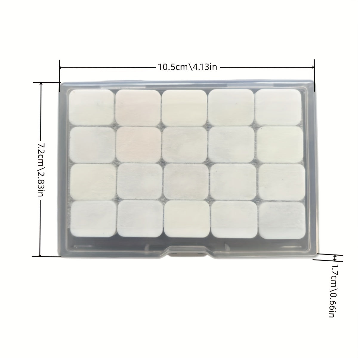 Set di Acquerelli Perlati – 20 Colori in Forma Solida per Pittura e Calligrafia