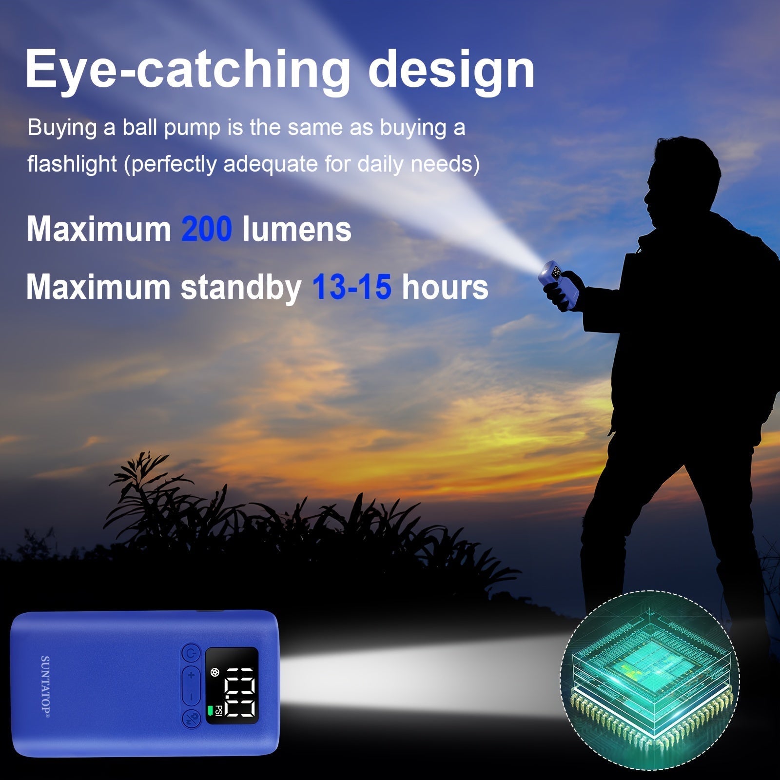 Pompa Automatica per Palloni 20 PSI – Veloce e Comoda per Vari Palloni Sportivi