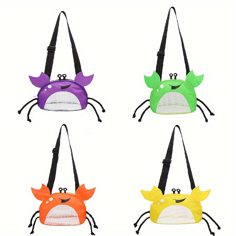 Borsa a Spalla a Forma di Granchio – Borsa da Spiaggia Giocosa e Leggera per Bambini con Cinghia Regolabile