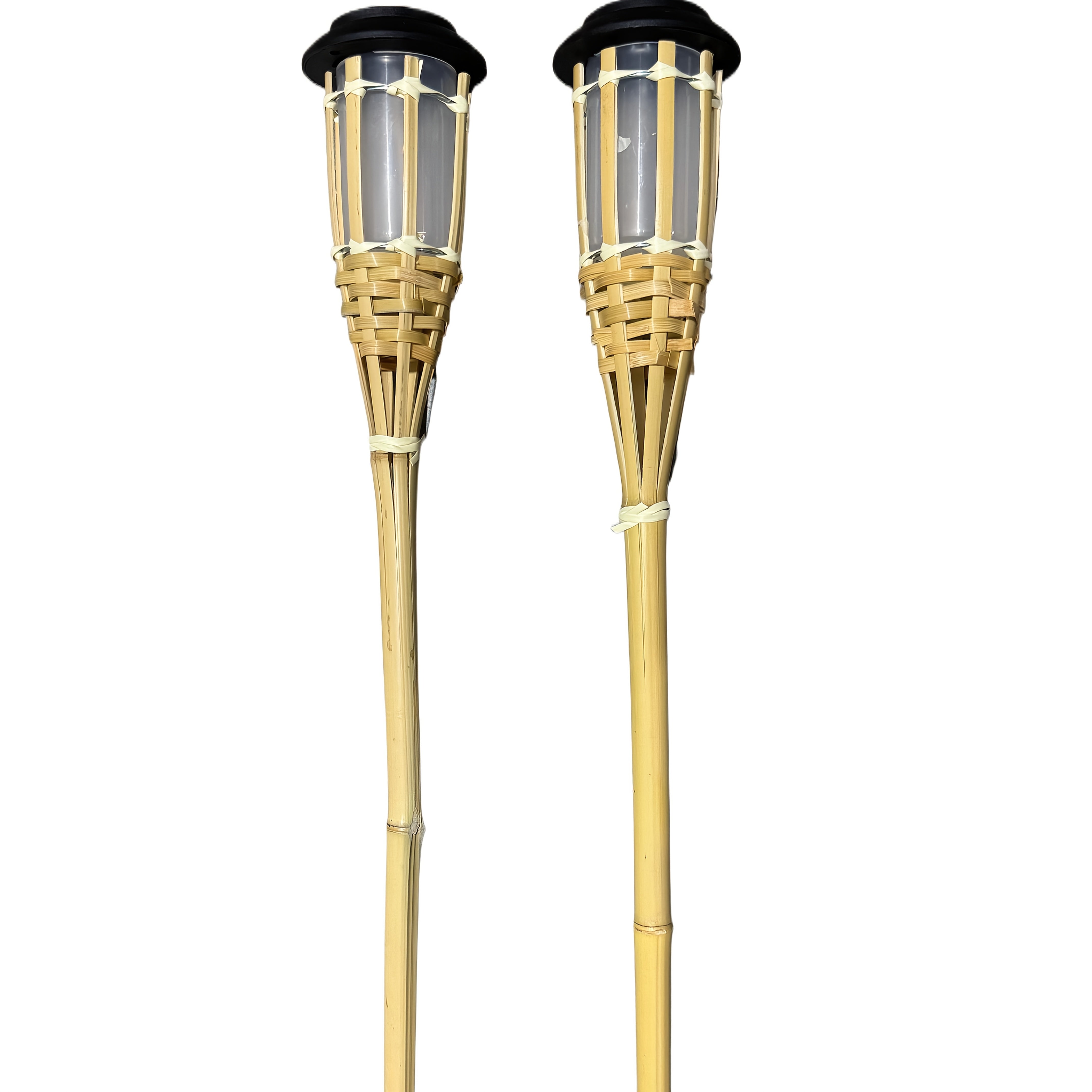 Lanterna a Fiamma in Bambù Solare – Atmosferica e Naturale