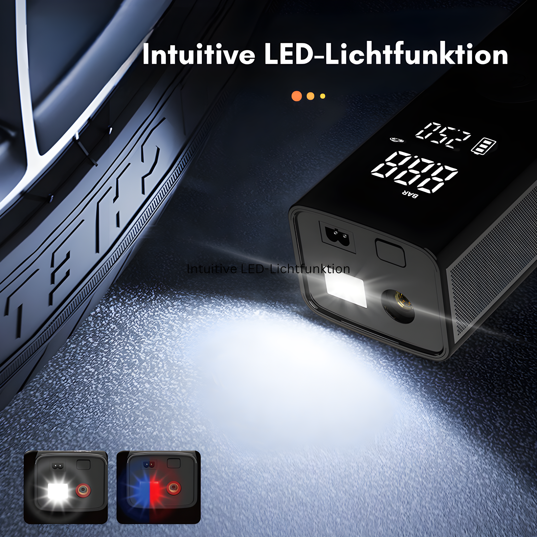 Pompa d'Aria Portatile Intelligente – AirMaster Pro