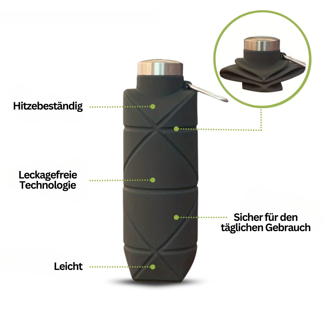 Bottiglia d'Acqua Pieghevole 750 ML - AquaFold