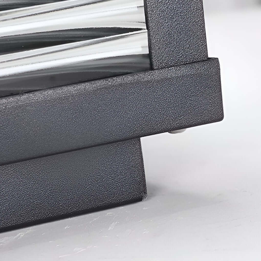 Lampada da esterno LED moderna - Vetro rigato