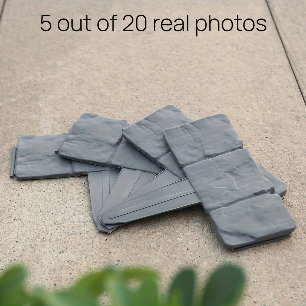 Set di Bordo Giardino in Aspetto Pietra – Pratico e Decorativo