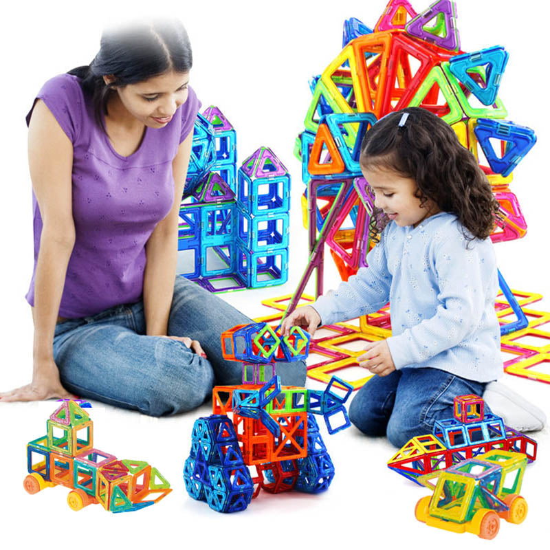 Blocchi di Costruzione Magnetici per Bambini – Set Educativo con 118/148 Pezzi