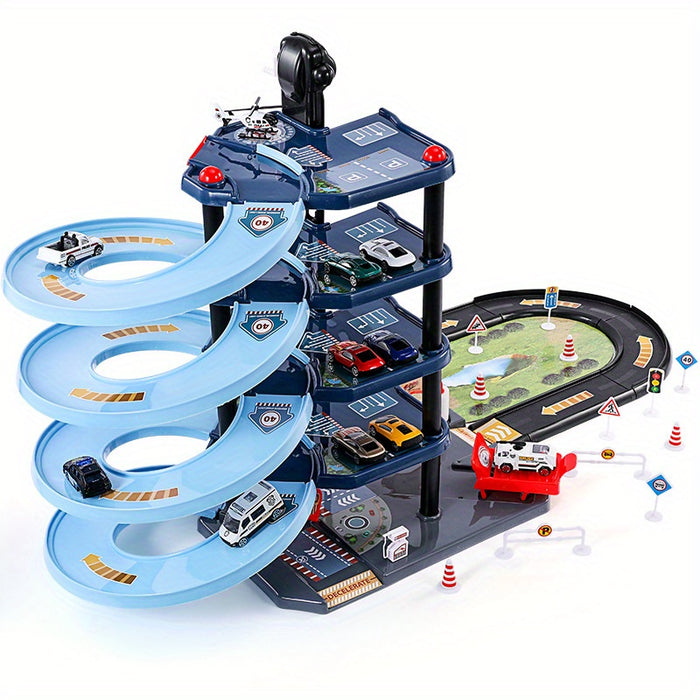 FirePark Garage Giocattolo - Giocare Con Il Camion Dei Pompieri + Piani