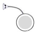 Miroir grossissant LED avec col de cygne flexible | Grossissement 10x | Lumière LED de jour | Miroir cosmétique