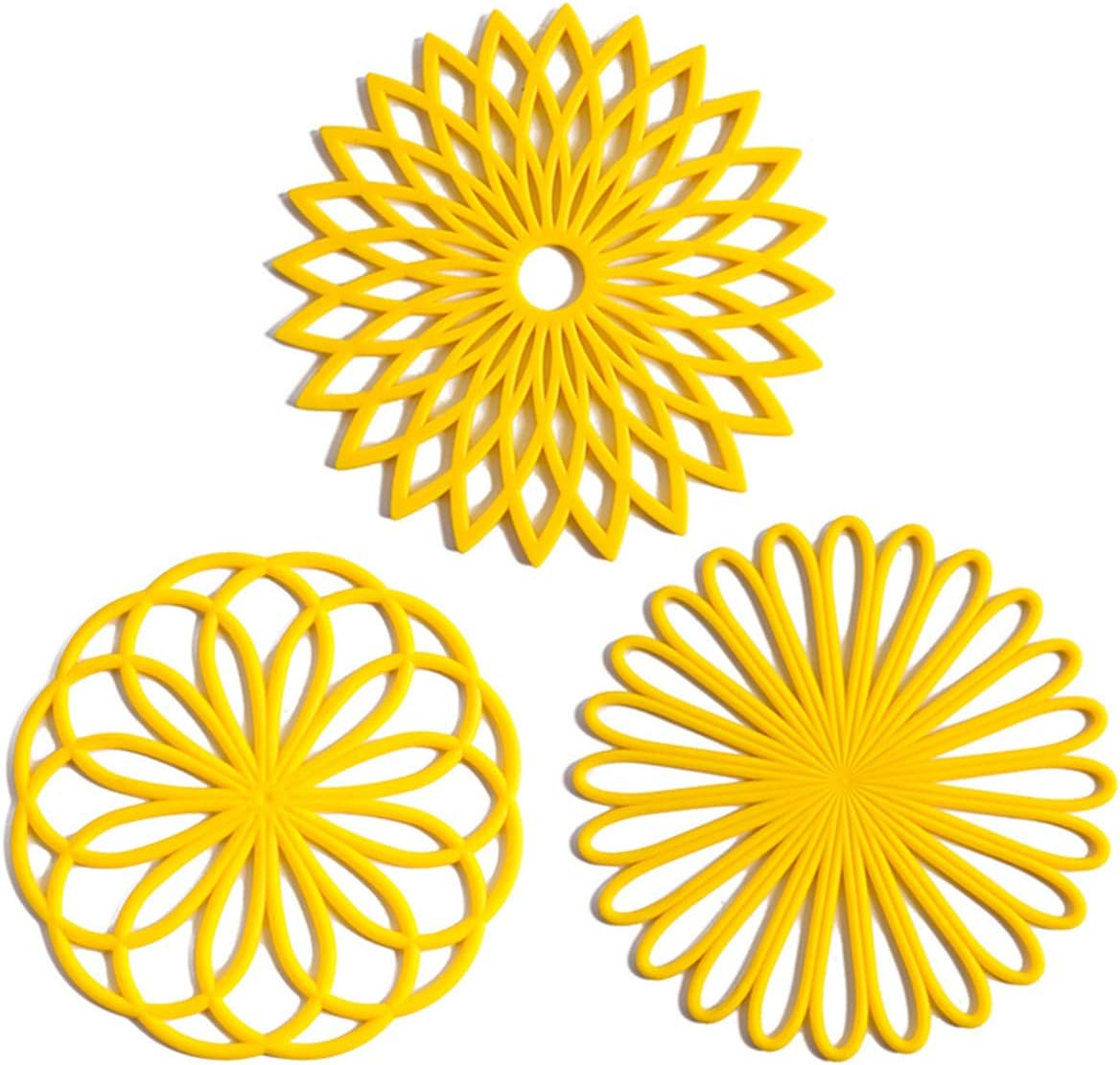 Set di 3 Sottobicchieri in Silicone: Pad Anticalore