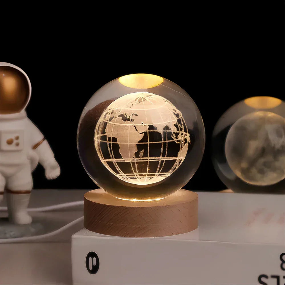 Sfera di Cristallo Incisa in 3D - Celestia