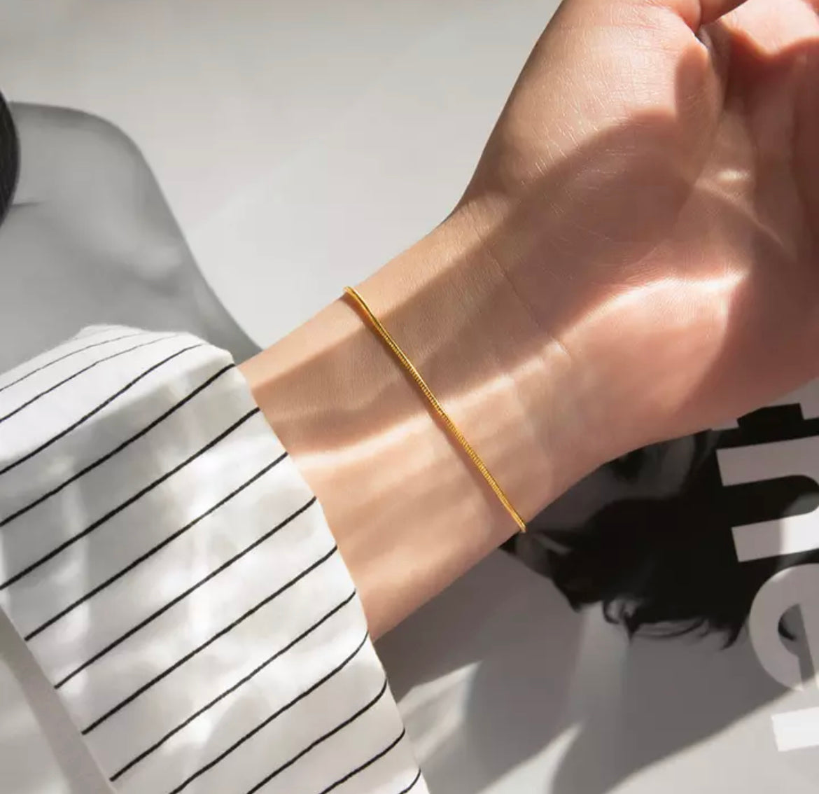 Bracciale | Bracciale Minimalista con Chiusura a Serpente