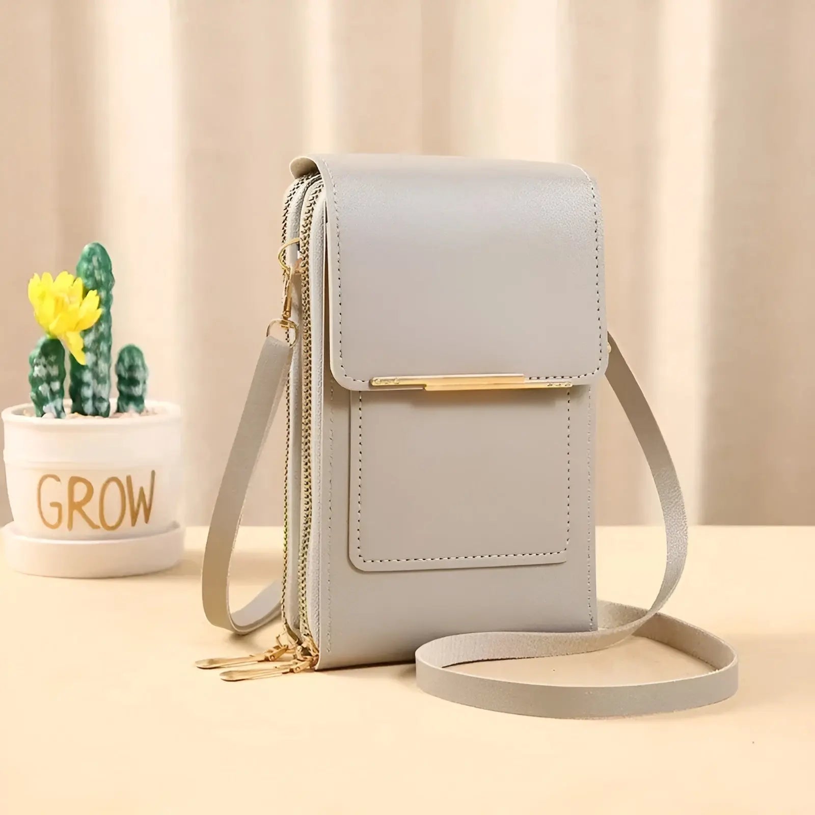 Borsa a Spalla in Pelle Morbida con Protezione Antifurto – SafeTouch