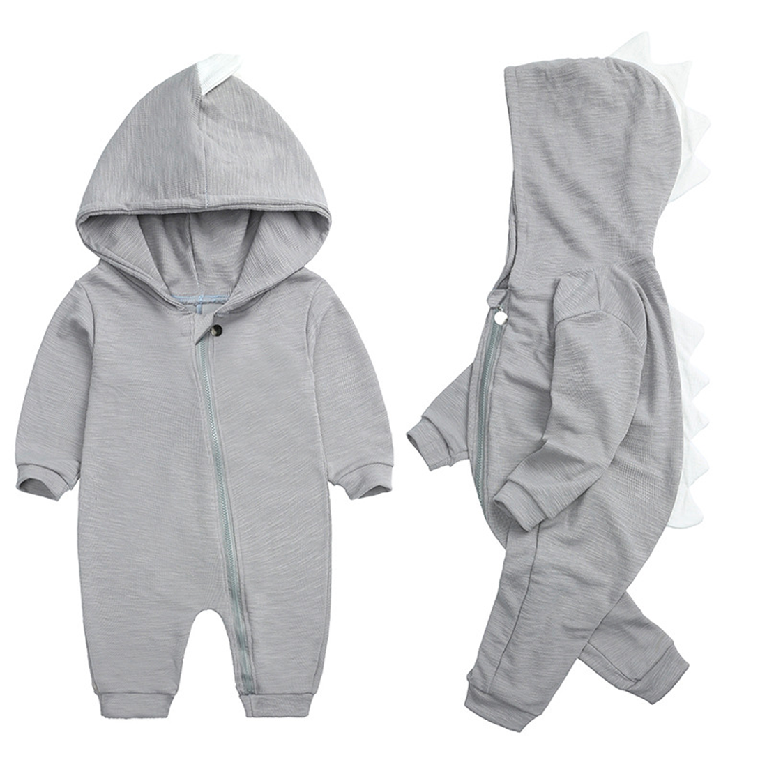 Body Autunnale per Bambini con Cappuccio a Dinosauro – Body Magico DinoDream
