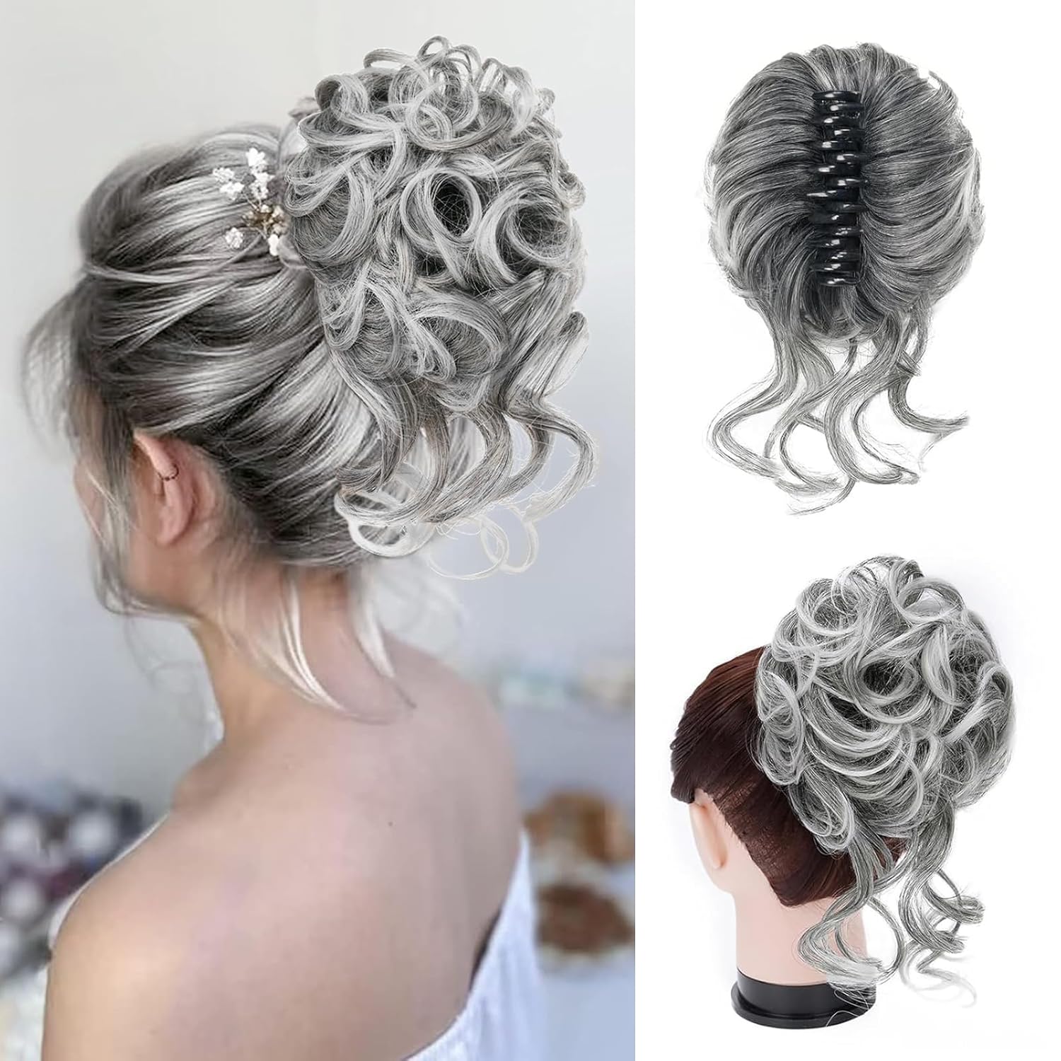 Clip con Estensione per Capelli per Chignon Attorcigliato – CurlClip